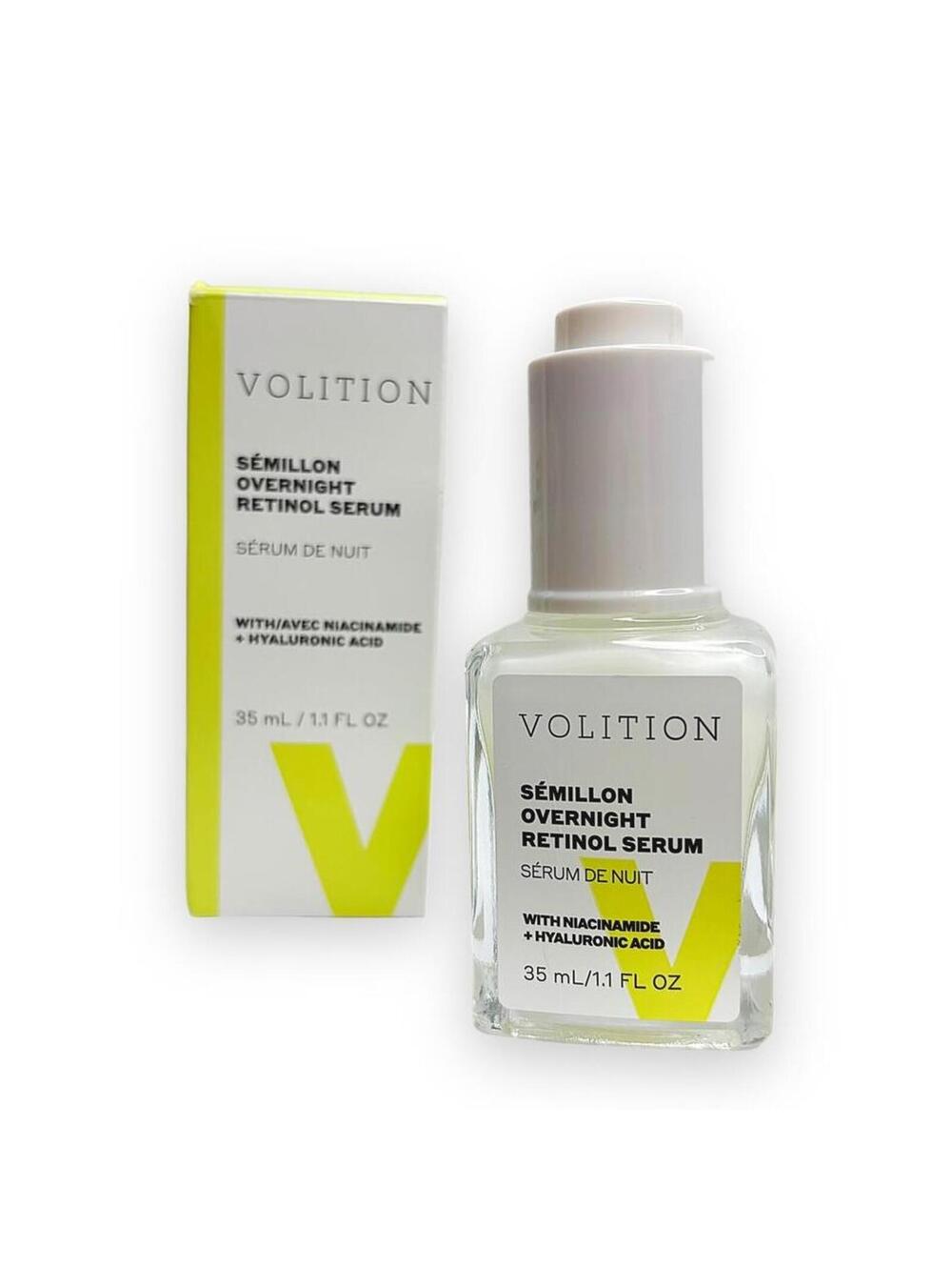 Volition Sémillon Overnight Retinol Serum Hyaluronic Acid 35ml Sérum De Nuit NEW